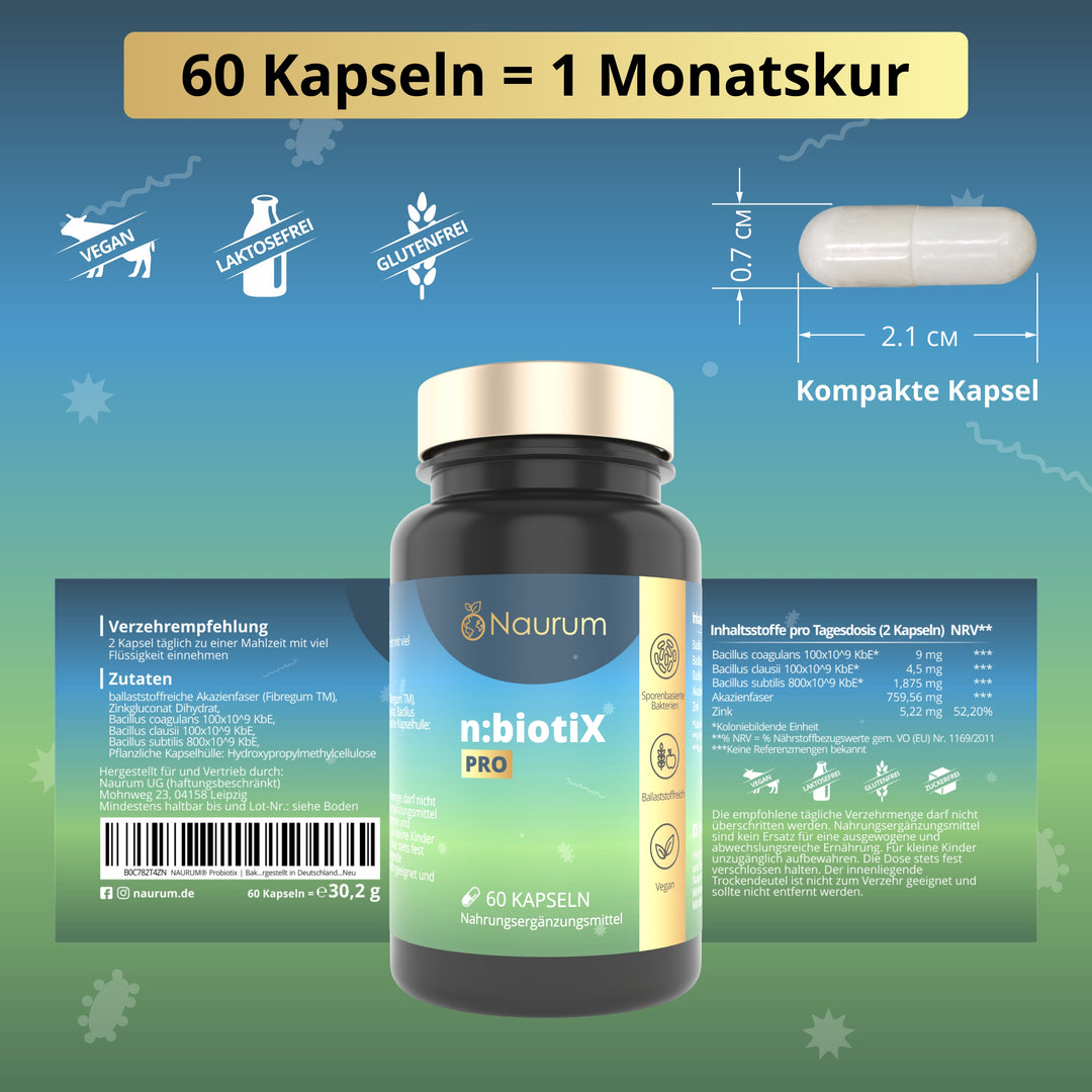 n:biotiX Pro - Sporenbasierte Bakterienkulturen für Ihre Ernährung