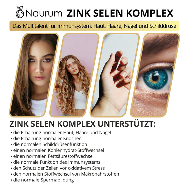Zink Selen Komplex – 120 Kapseln (4 Monate)