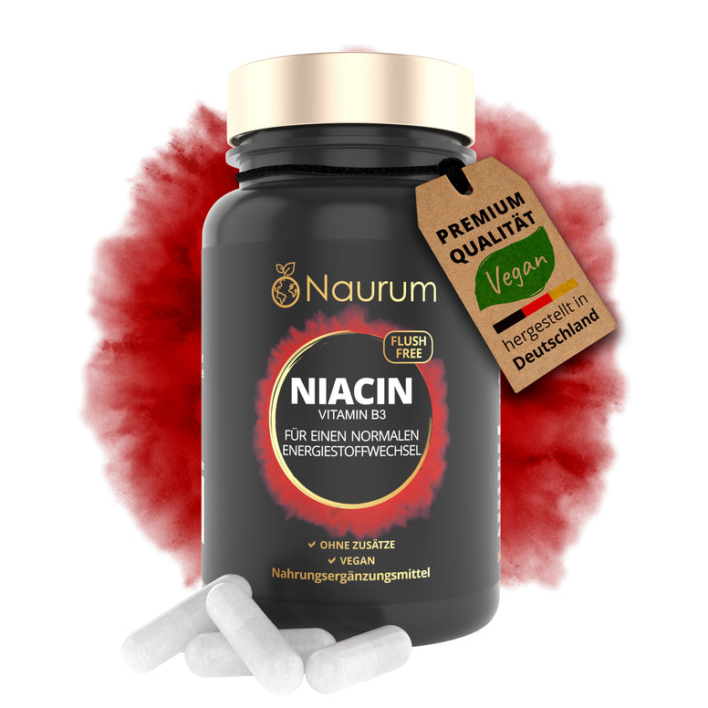 Niacin Kapseln – Vitamin B3 ohne Flush-Effekt