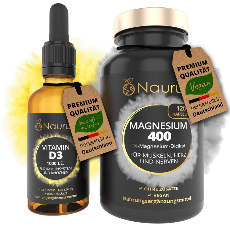 OSTEO PAKET - Magnesium 400 + VITAMIN D3 Tropfen